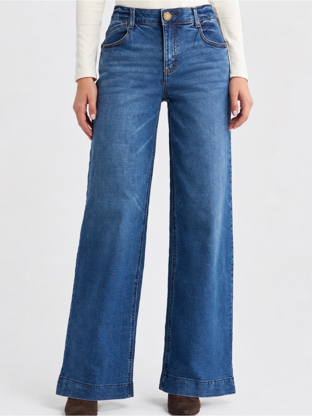Wit & Wisdom Sam High Rise Wide Leg Jeans NWT